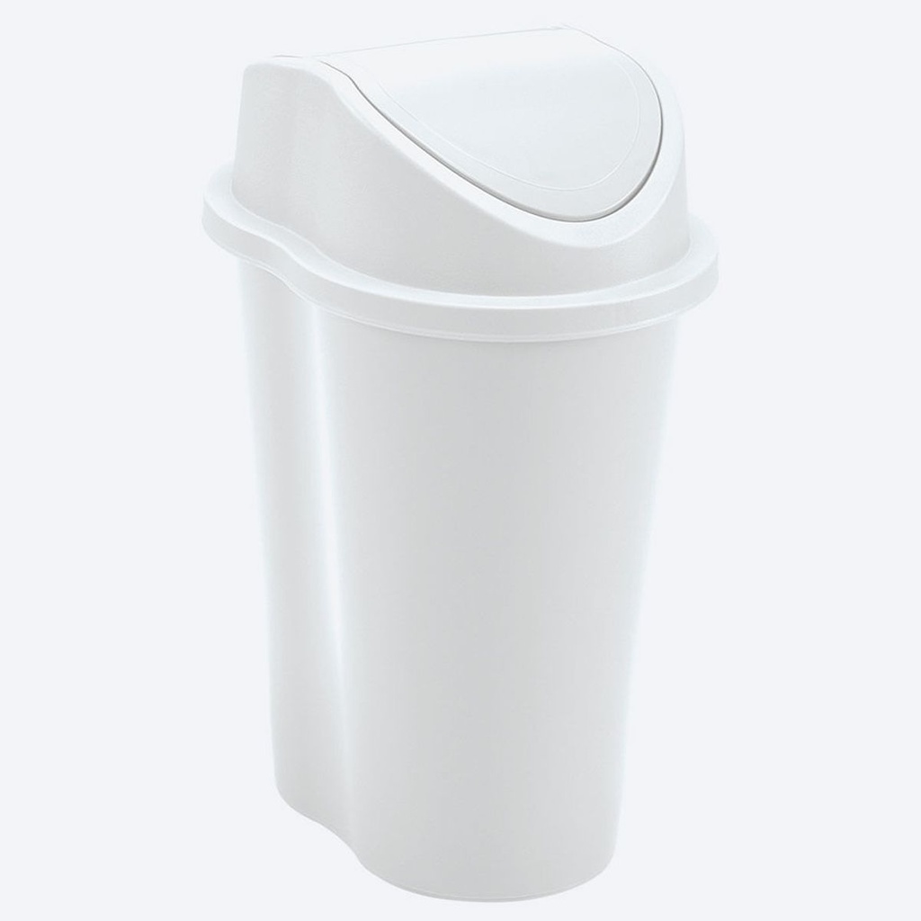 BASURERO TAPA VAIVEN 5LTS BLANCO #4830 RIMAX #5761