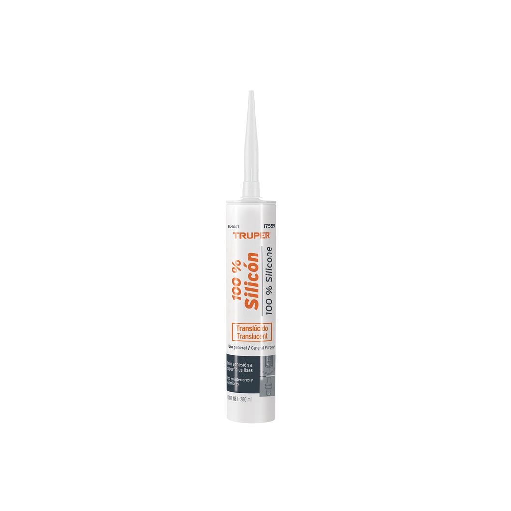 SILICON TRANSPARENTE 280ml SIL-100T TRUPER