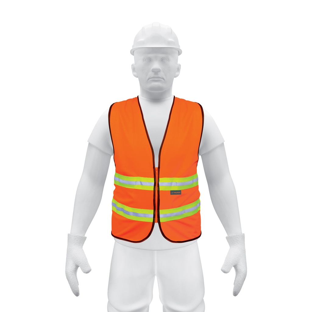 CHALECO SEGURID C/REFLEC NARANJA CHS-600N TRUPER#16622