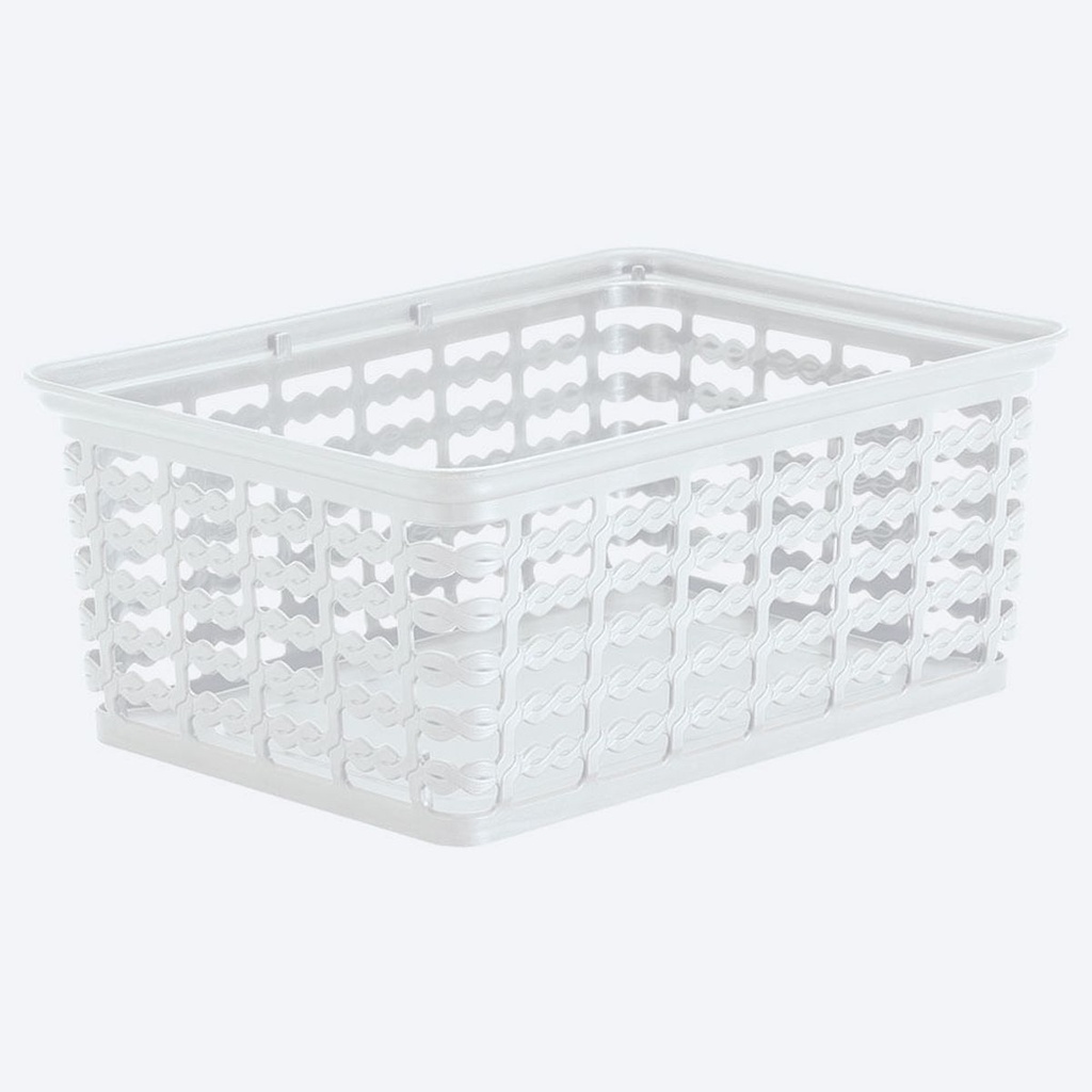 CANASTA DECO MEDIANA BLANCA RIMAX #9411