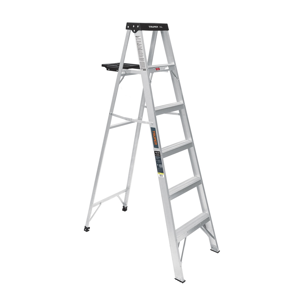 ESCALERA ALUM T/TIJERA TIII 6P 91kg EST-35 TRUPER #26834