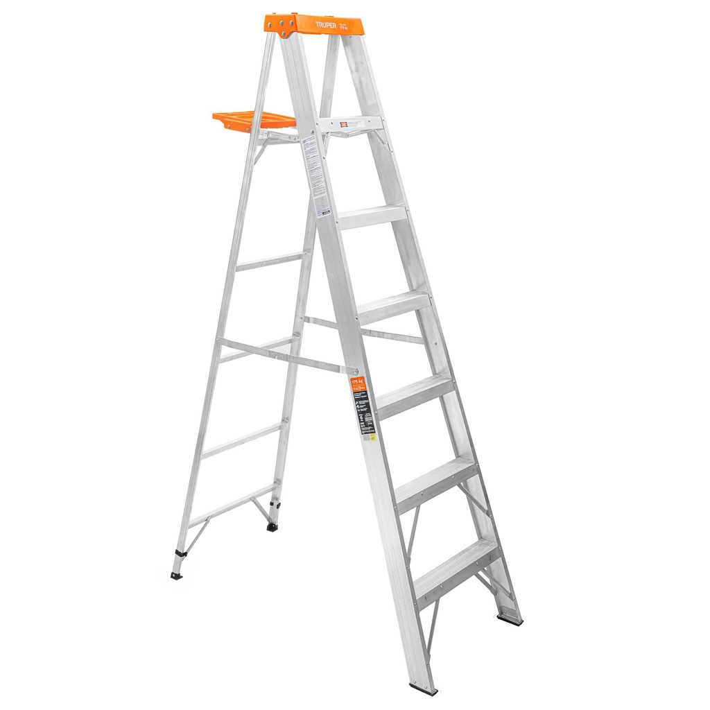 ESCALERA ALUM T/TIJERA 7 PELDAÑOS EST-26 TRUPER #26831