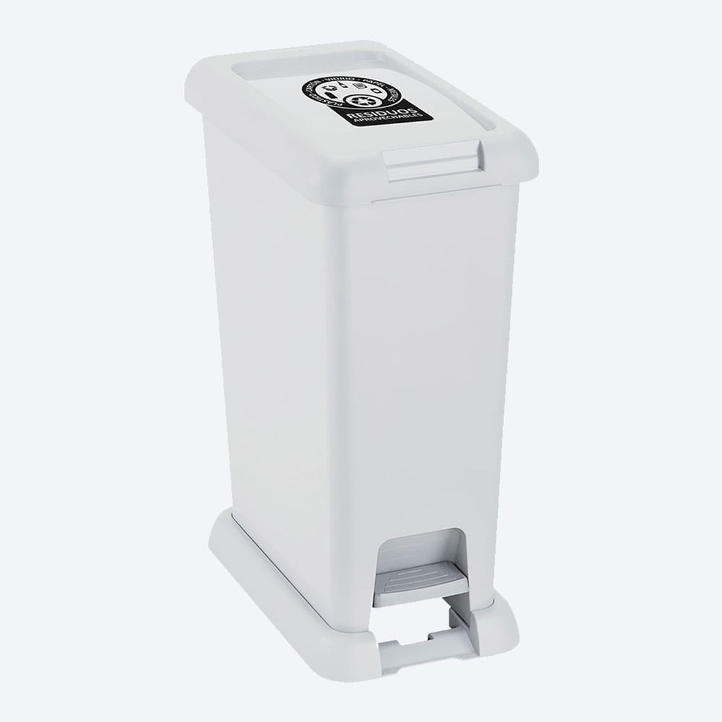 Basurero para reciclaje 35L blanco 12187-XP Rimax #