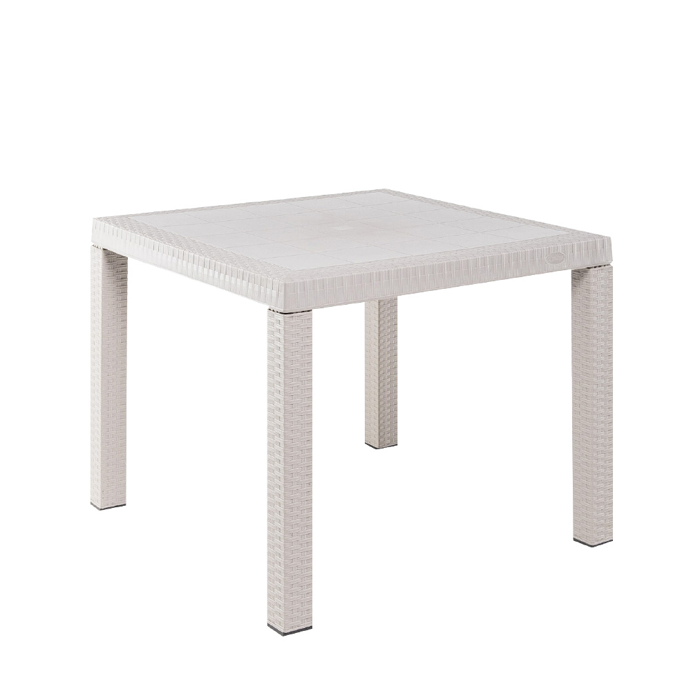 MESA PLASTICA ETERNA RATAN - BEIGE #P0036