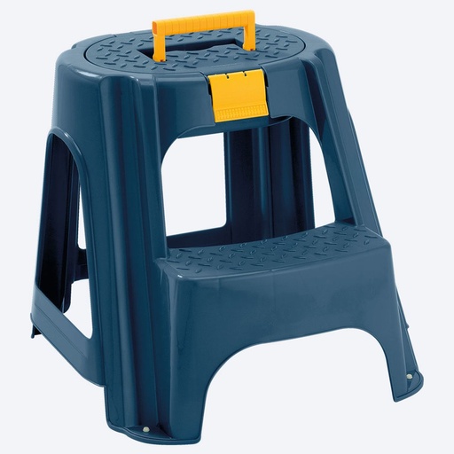 [67] ESCALERA MULTIUSO T/ORG 2 PELDAÑOS AZUL #5291 RIMAX #5476
