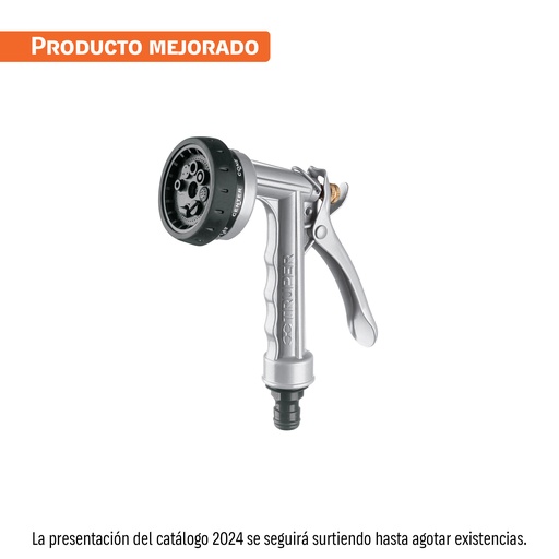 [17494] PISTOLA P/MANGUERA MET 8 FUNCIONES PR-108 TRUPER #17494