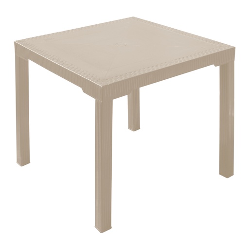 [22120] MESA CUADRADA PREMIUM RATTAN  COCOA PLASTIMAS 5000212 #30820