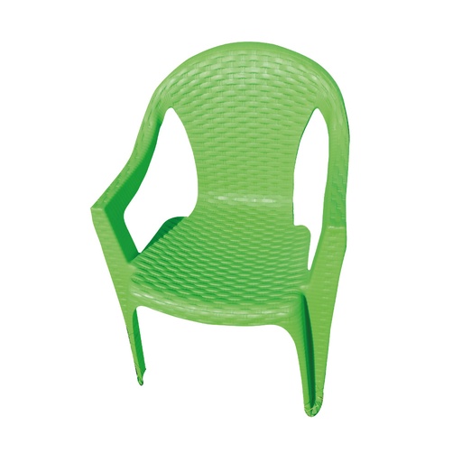 [2256] SILLA PLASTICA CON BRAZO (JUNIOR) VERDE