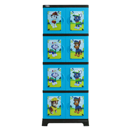 [2277] ARMARIO PLASTICO TERESITA DECORADO CELESTE CACHORROS