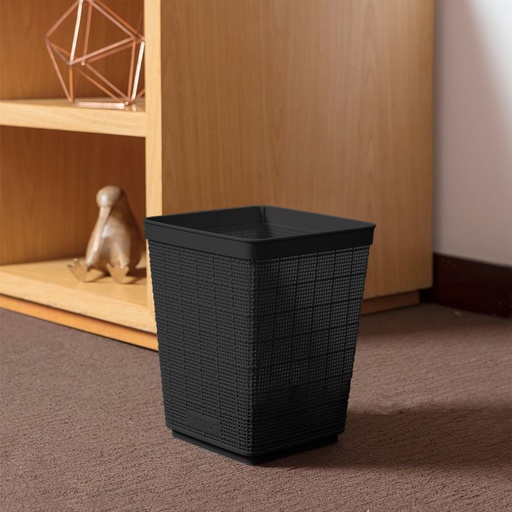 [2530] PAPELERA FIQUE 6L NEGRO RIMAX #12974-XP
