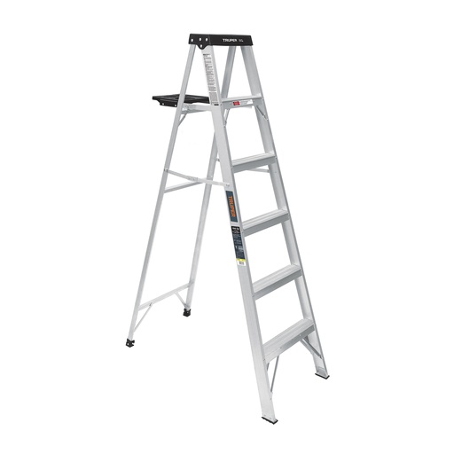[26834] ESCALERA ALUM T/TIJERA TIII 6P 91kg EST-35 TRUPER #26834