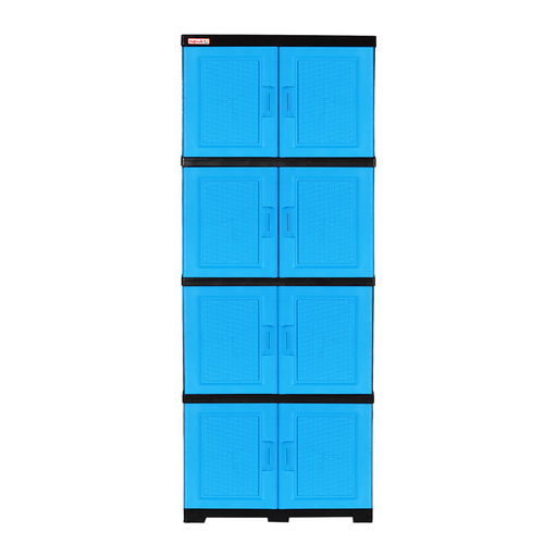 [27583] GABINETE MULTIUSO 4N RATTAN AZUL PLASTIMAS