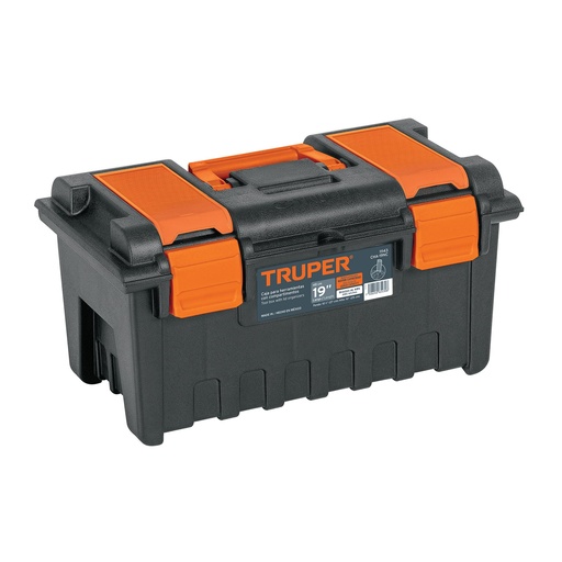 [29614] CAJA PLAST 19 C/COMPART NARANJA CHA-19NC TRUPER #37036