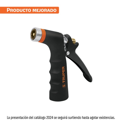 [29648] PISTOLA P/MANGUERA MET C/FORRO HULE PR-201 TRUPER #8890