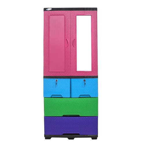 [3904] CHIA RATAN MULTICOLOR DOBLE_ESPEJO PUERTA_ROSADA #PT10116063120